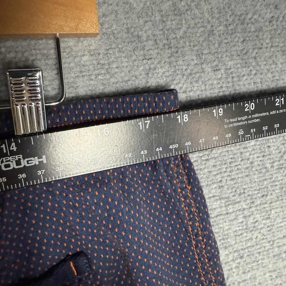 Anthropologie Pants Size Large Dylan Speckled Jogger Navy Blue/Orange  Highrise - Picture 6 of 7